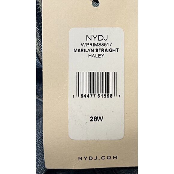 NYDJ Not Your Daughters Jeans Plus Size 28 28W Straight Leg Marilyn Stretch New - Picture 11 of 11